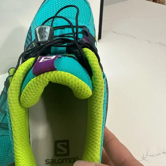 Salomon Running Shoes Womens 8.5 Green Blue X-Mission 3 Trail Hiking 378288 - Picture 10 of 13